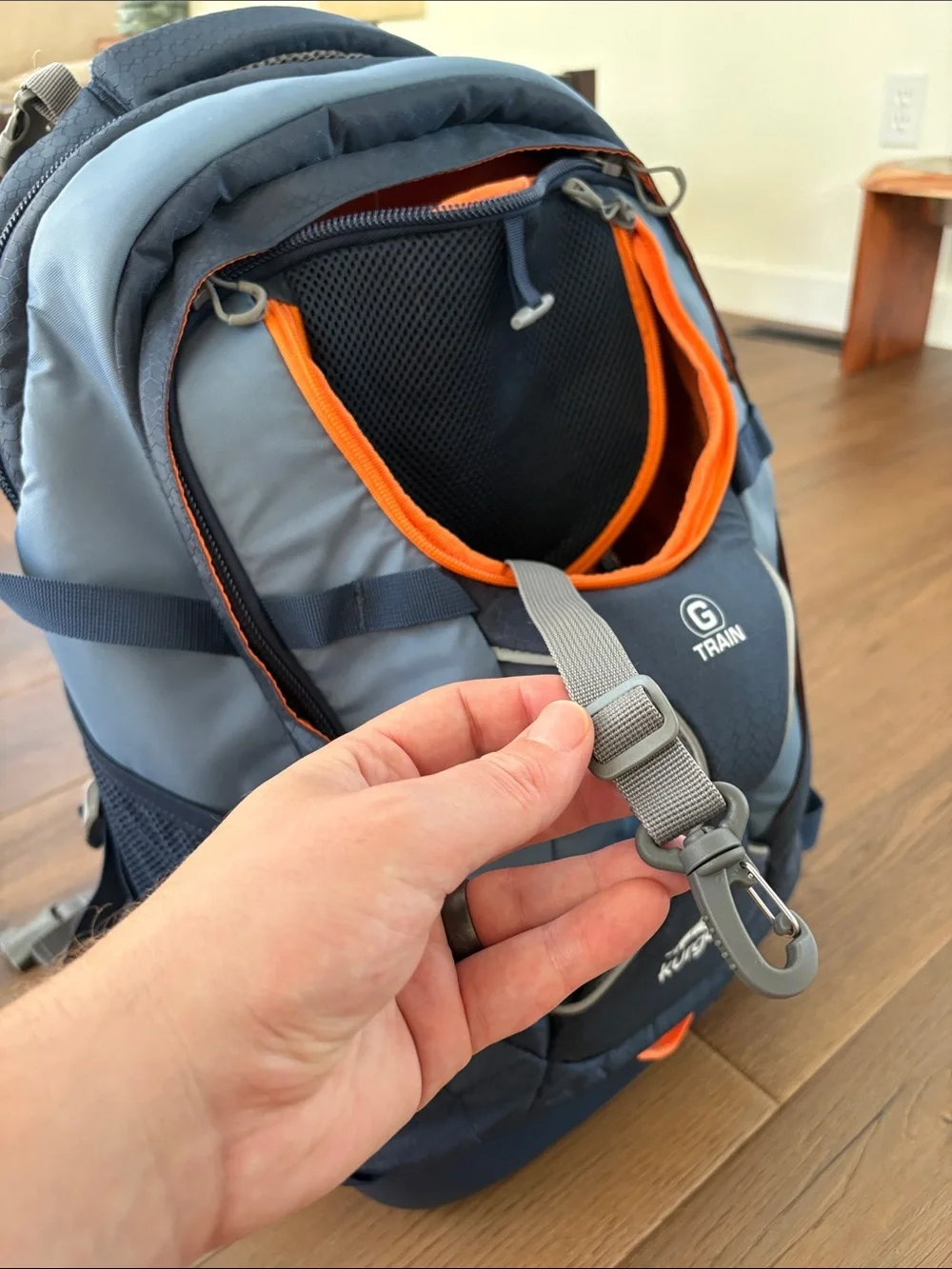Kurgo Blue and Orange Pet Backpack - like new!